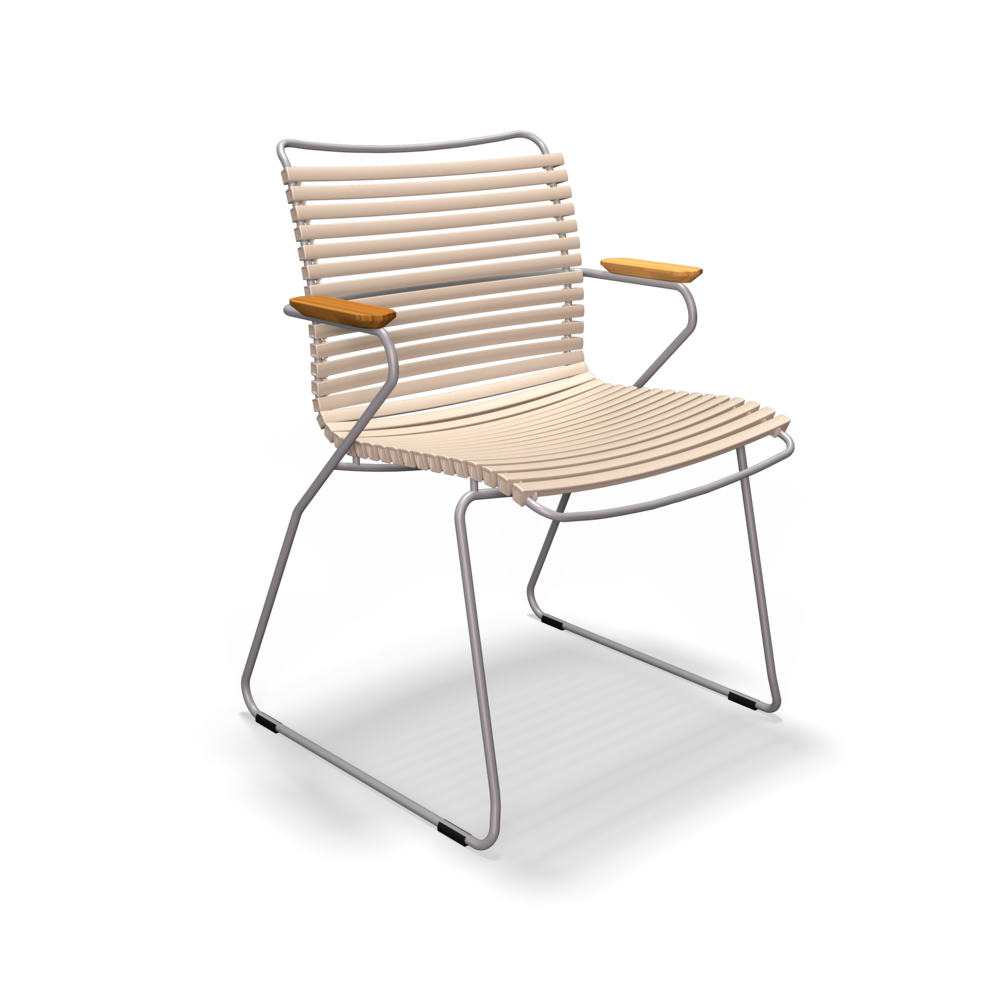 Houe Click Dining Chair with armrests Beige - Set van 4