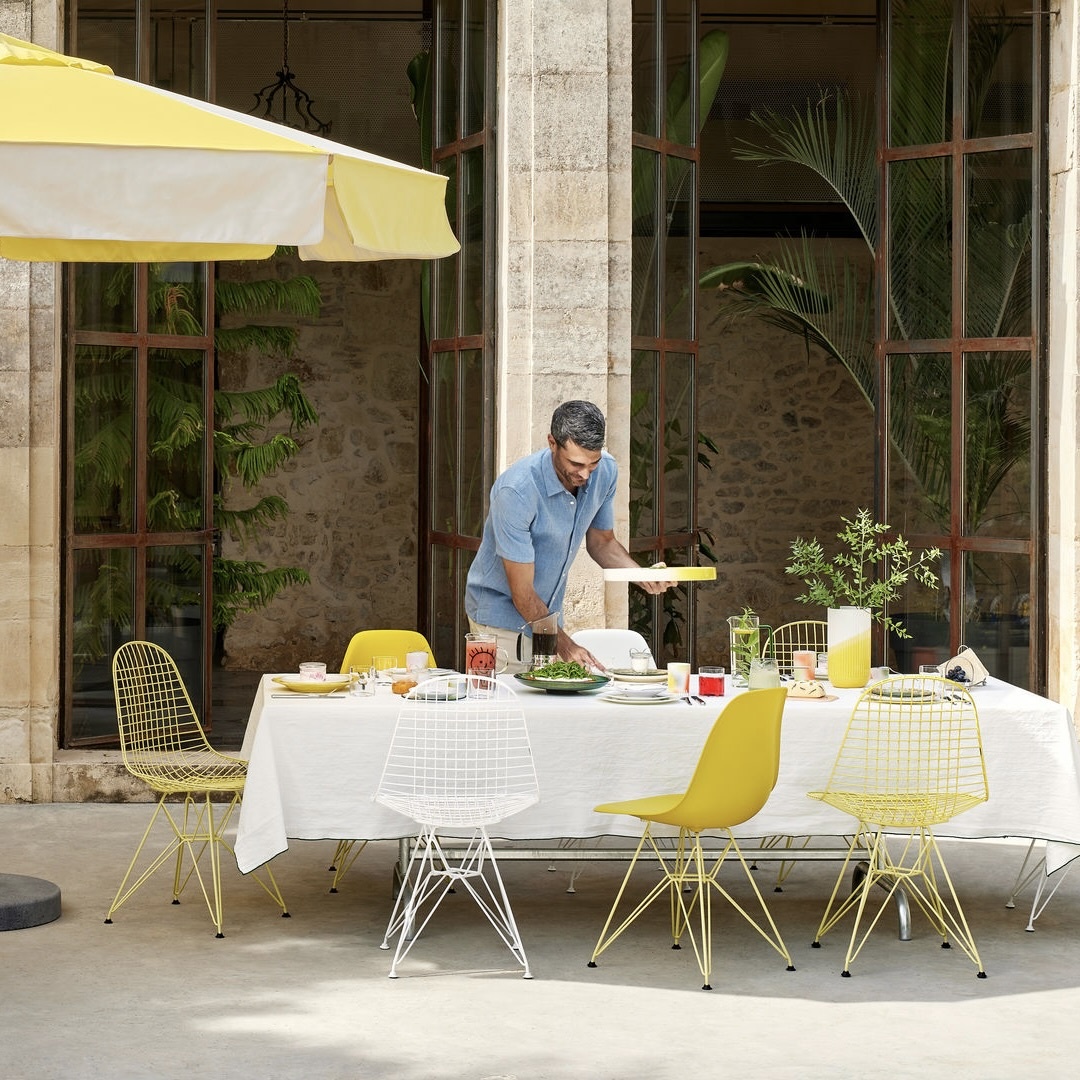 Vitra WIR Wire Chair Bikini Outdoor - Apollo Mint/Cream