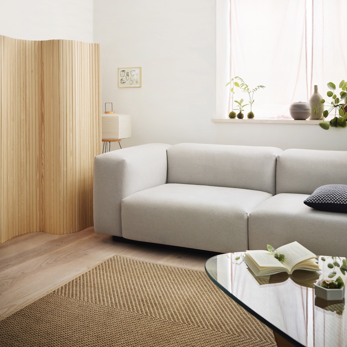 Vitra Soft Modular Sofa 2 seater - Phlox 633