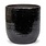 Serax POT REGULAR BORDER BLACK BROWN L - STOCK ITEM