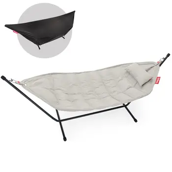 Fatboy Headdemock Superb - Mist incl. pillow & Rack Black + cover - SHOWROOMMODEL