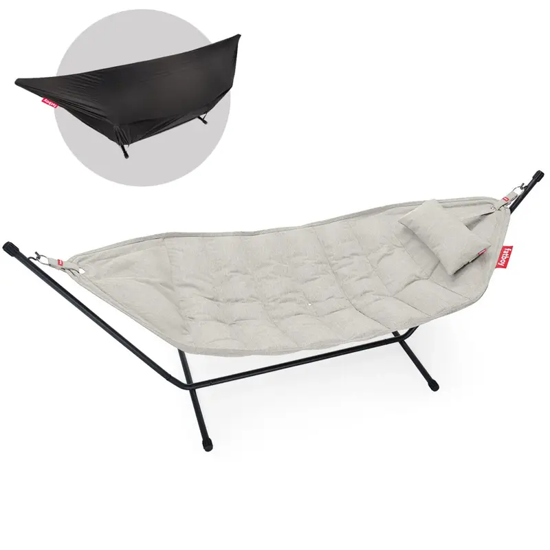 Fatboy Headdemock Superb - Mist incl. pillow & Rack Black + cover - SHOWROOMMODEL