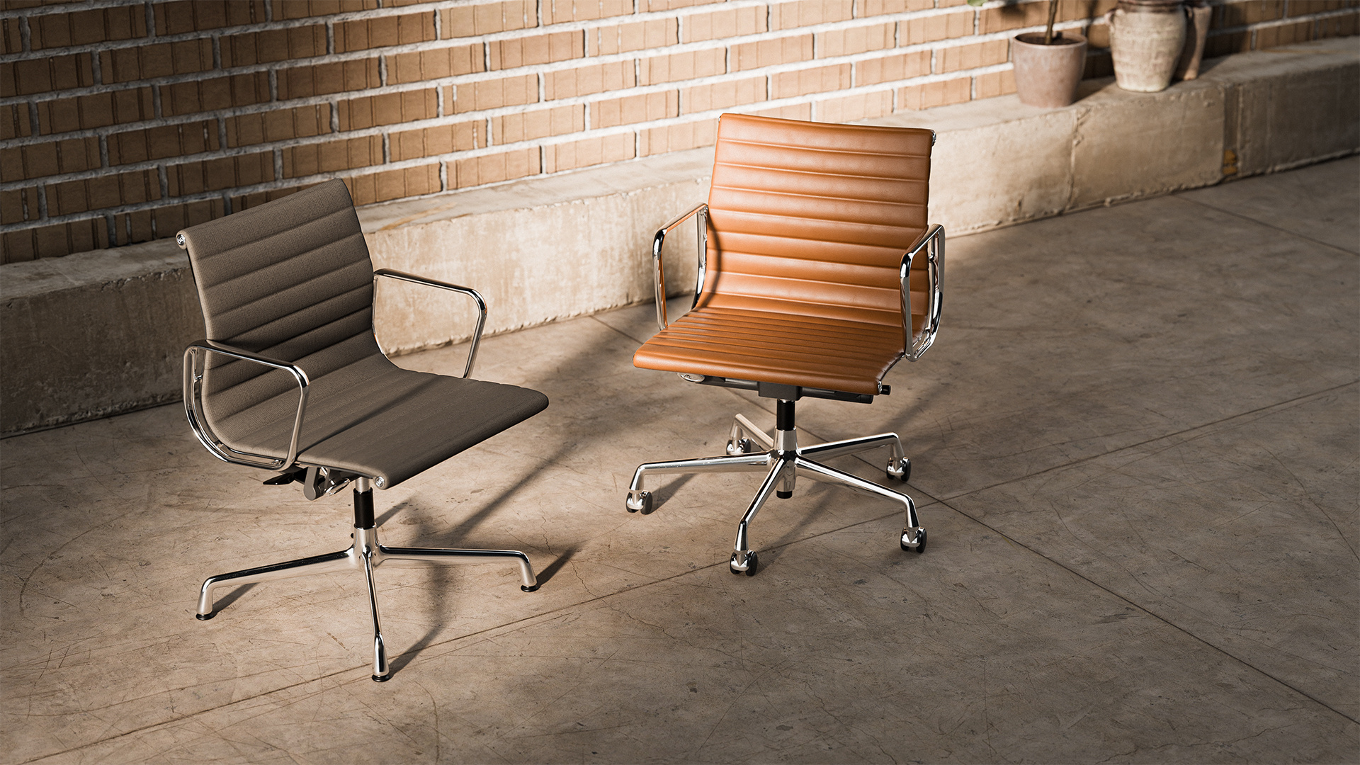 Vitra Aluminium Chair EA 117