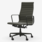 Vitra EA 119 Chair - Premium Leder 61 Umbra Grey/Zwart Frame