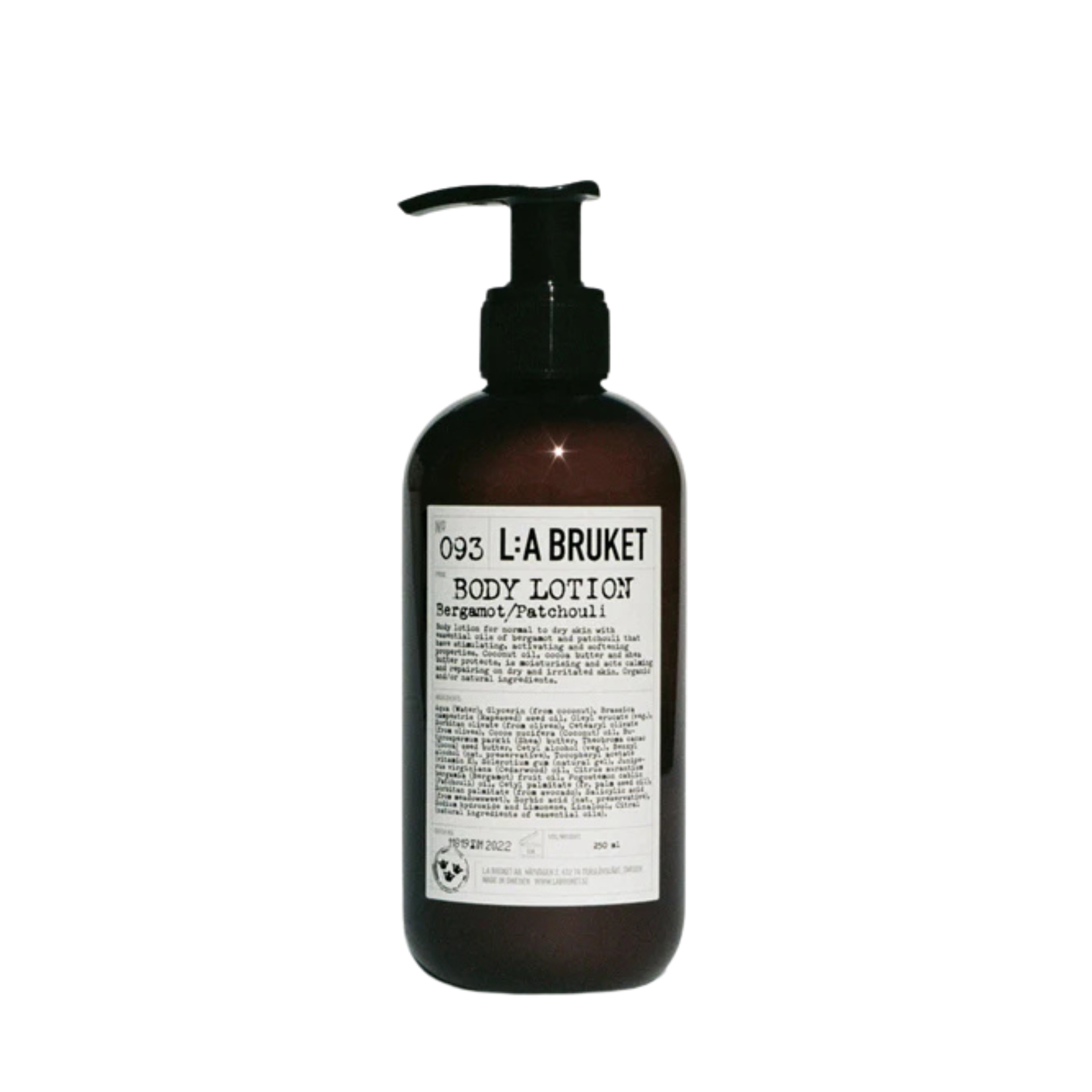 LA Bruket Hand & Body Wash 450ml Bergamot/Patchouli - GELDIG TOT OKT 2025
