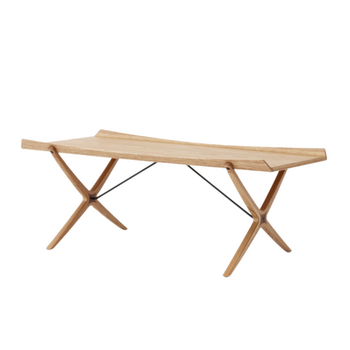 &Tradition X Side Table HM13 Oak With Walnut Inserts