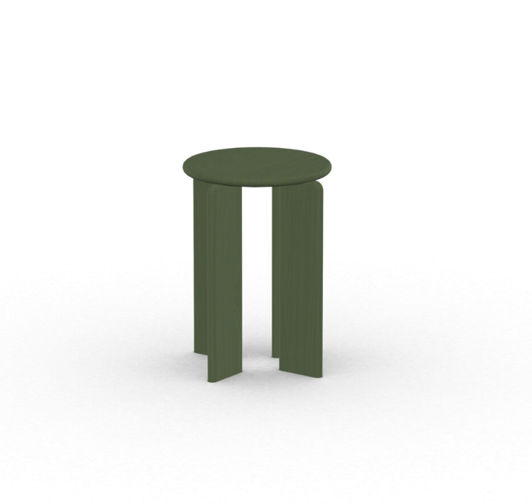 STUDIO HENK Soft Coffee table 32 - eiken groene lak