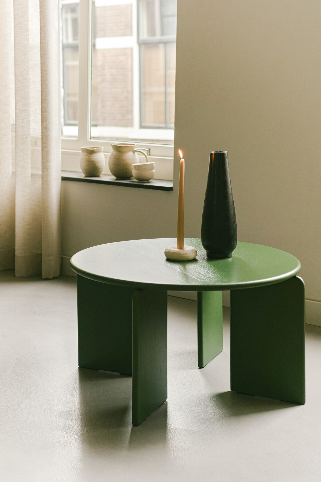 STUDIO HENK Soft Coffee table 32 - eiken groene lak