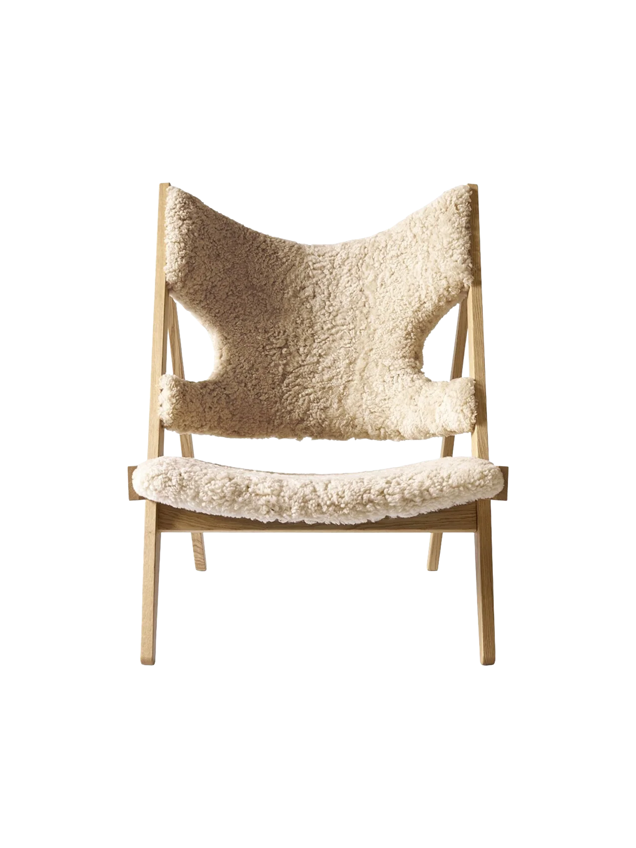 Audo Copenhagen Knitting Lounge Chair - Natural Oak