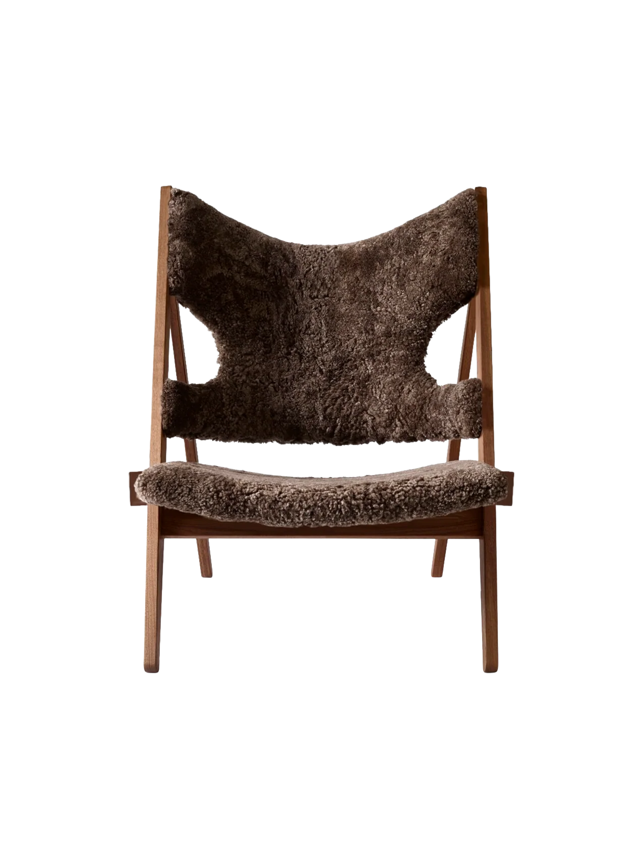 Audo Copenhagen Knitting Lounge Chair - Walnut