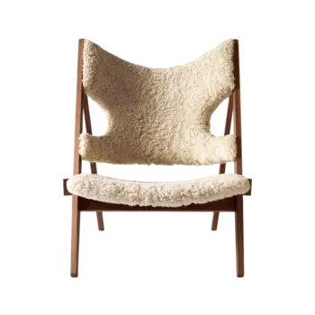 Audo Copenhagen Knitting Lounge Chair - Walnut