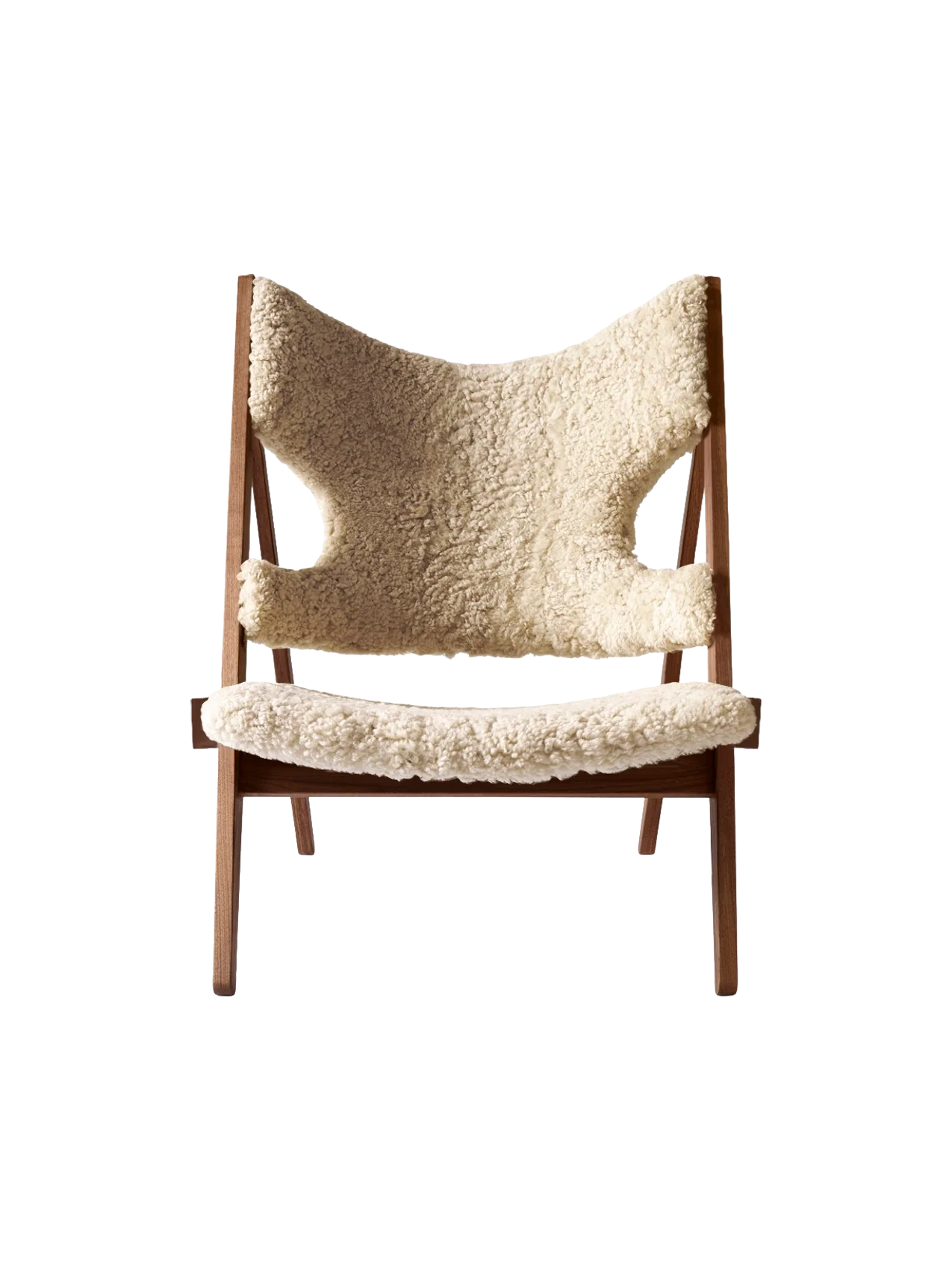 Audo Copenhagen Knitting Lounge Chair - Walnut