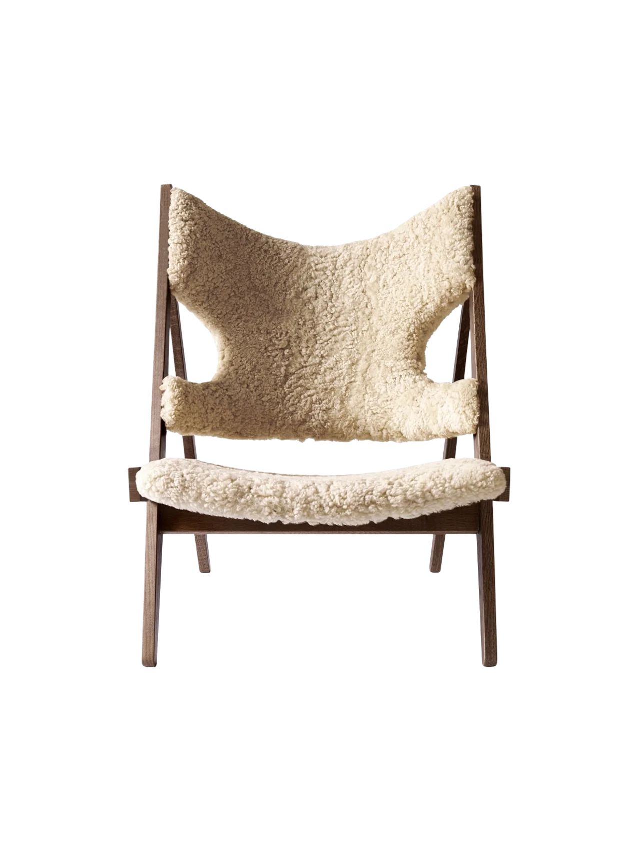 Audo Copenhagen Knitting Lounge Chair - Dark Stained Oak