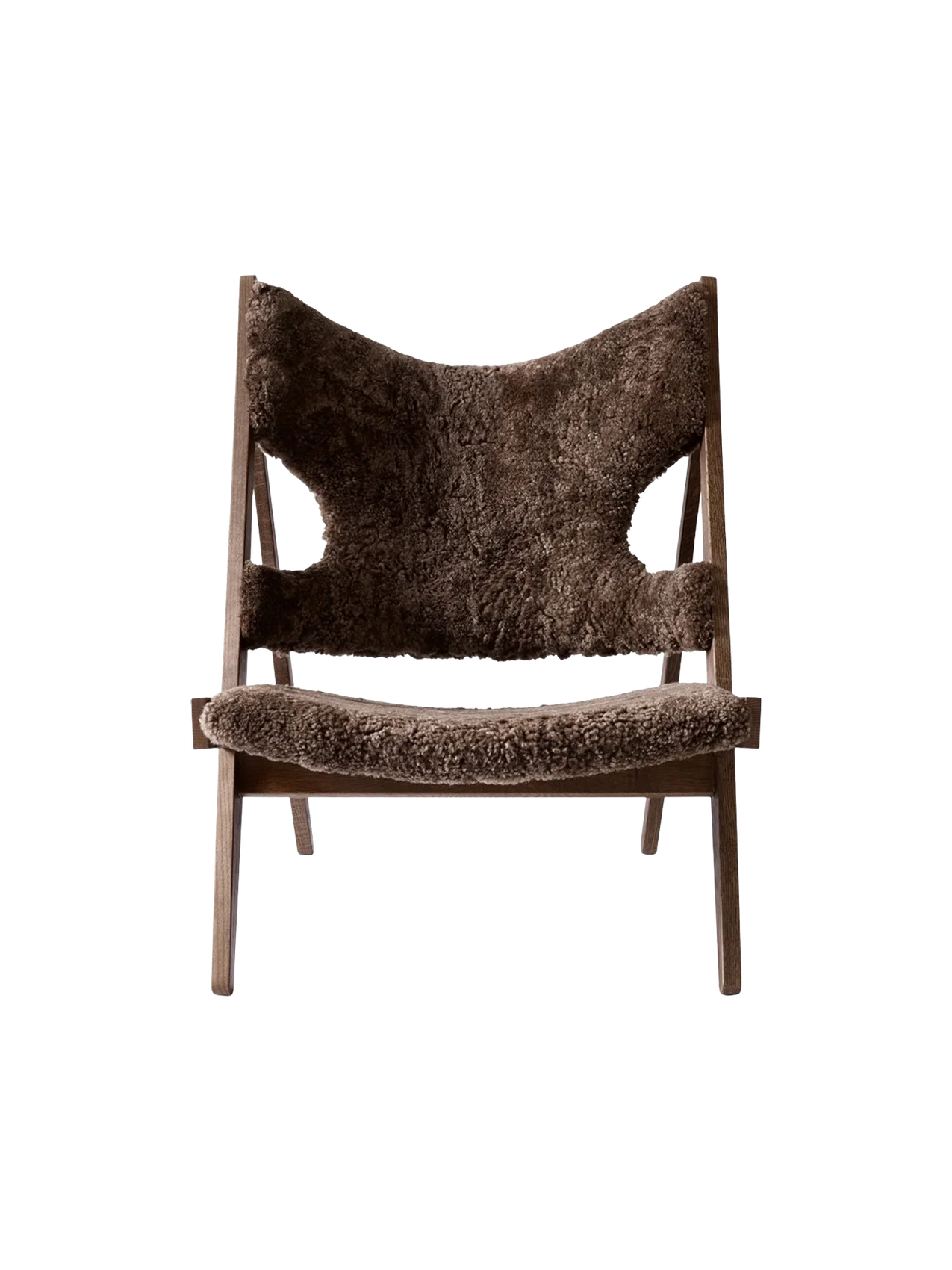 Audo Copenhagen Knitting Lounge Chair - Dark Stained Oak