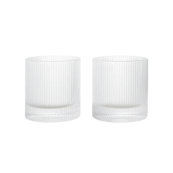 Ferm Living Ripple Tumbler Glasses - Set of 2
