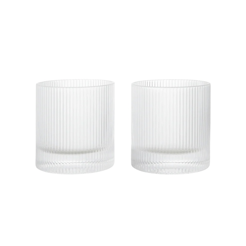 Ferm Living Ripple Tumbler Glasses - Set of 2