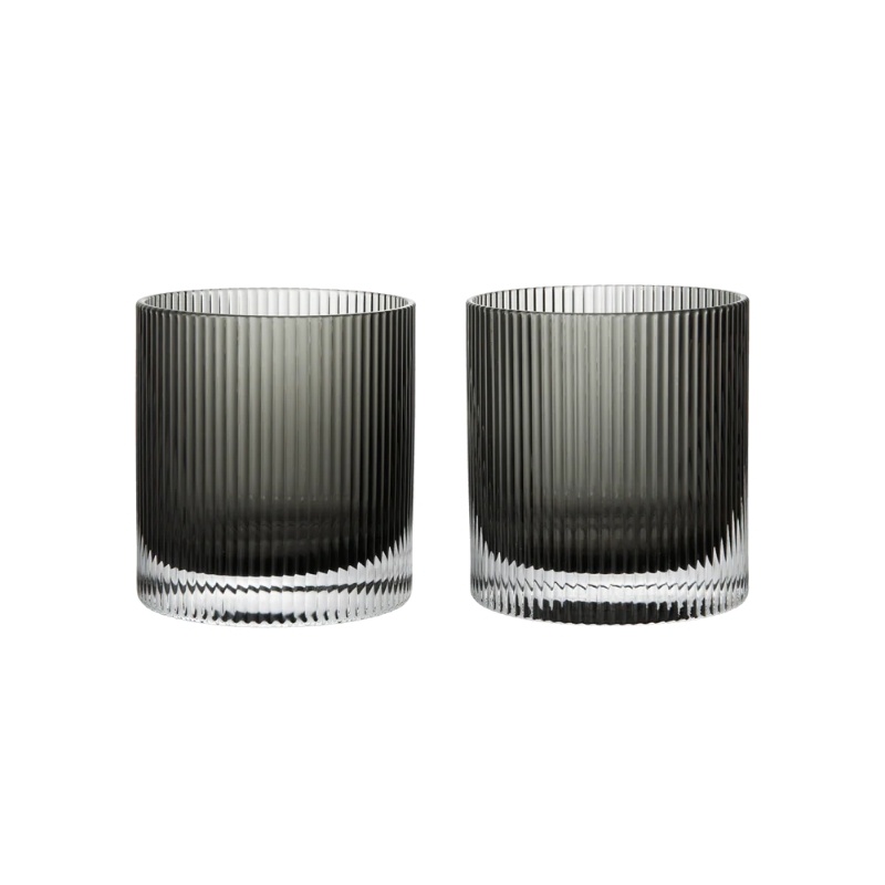 Ferm Living Ripple Tumbler Glasses - Set of 2