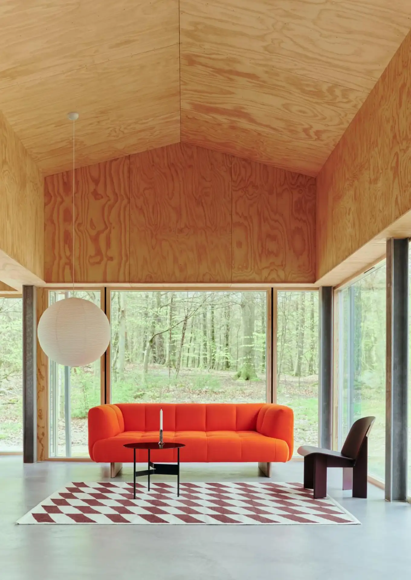 HAY Quilton Lift 2 seater Water-based lacquered oak base-Full upholstery-Bolgheri-LGG60