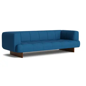 HAY Quilton Lift 3 seater lacquered walnut base-Full upholstery- Naveli 753