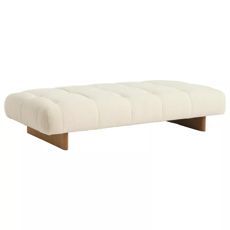 HAY Quilton Lift Daybed Water-based lacquered oak base-Full upholstery-Flamiber-Cream A5