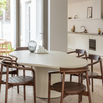 TOOON by Toon De Somer Organic Shape with Cemented Central Leg 240 x 100cm - White