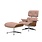 Vitra Eames Lounge Chair + Ottoman - Nubia Ivory Peach/Notenhout Naturel Gelakt/Gepolijst Aluminium