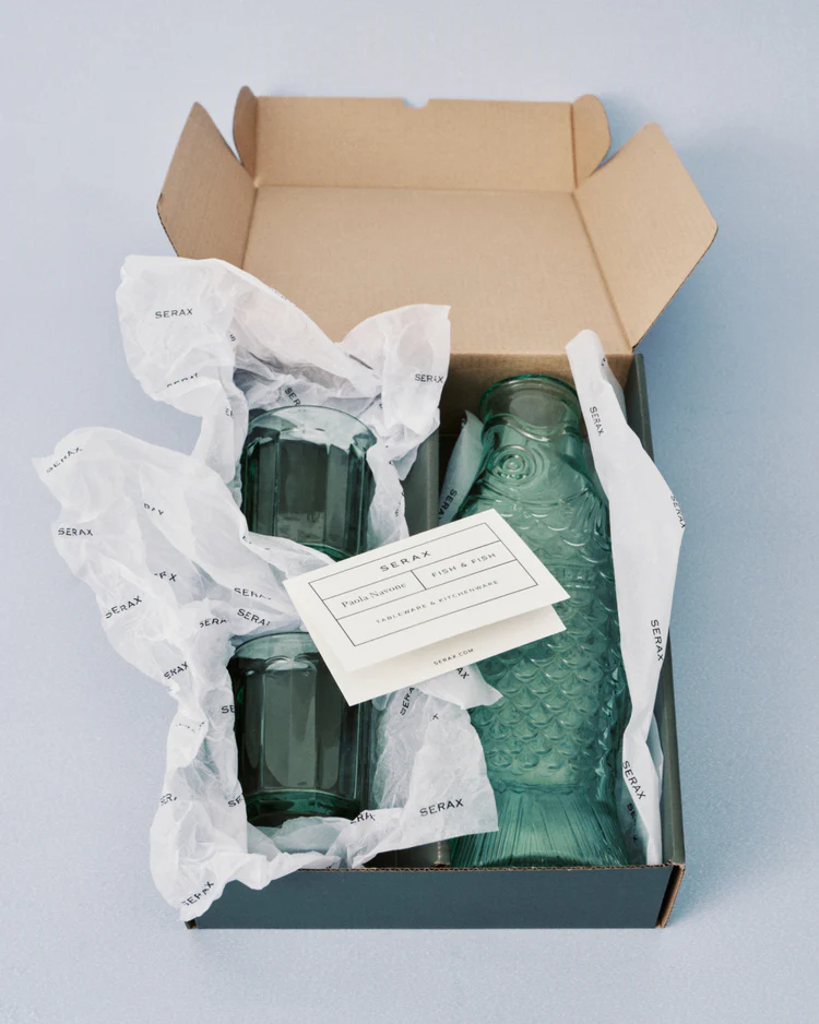 Serax Set Carafe Fish & Fish - met 2 glazen M