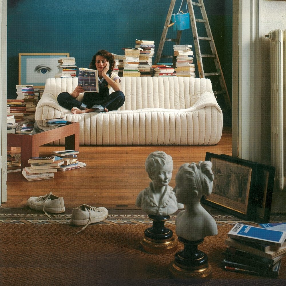 Ligne Roset Sandra Large 3-zit met Lendekussen - Alcantara A