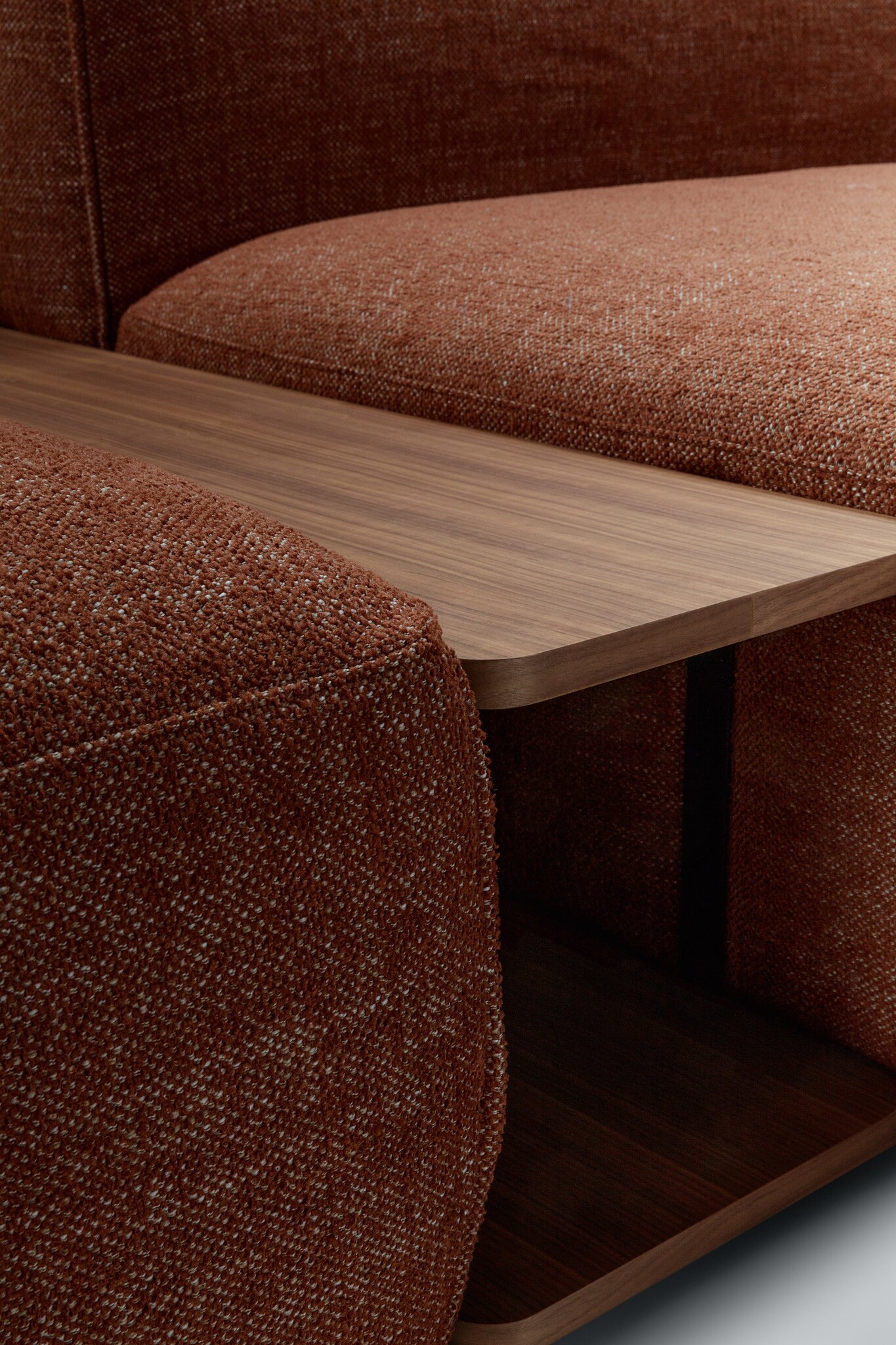 Sits Edda set 3 - Spicy Copper Brown + Walnut Coffee Table