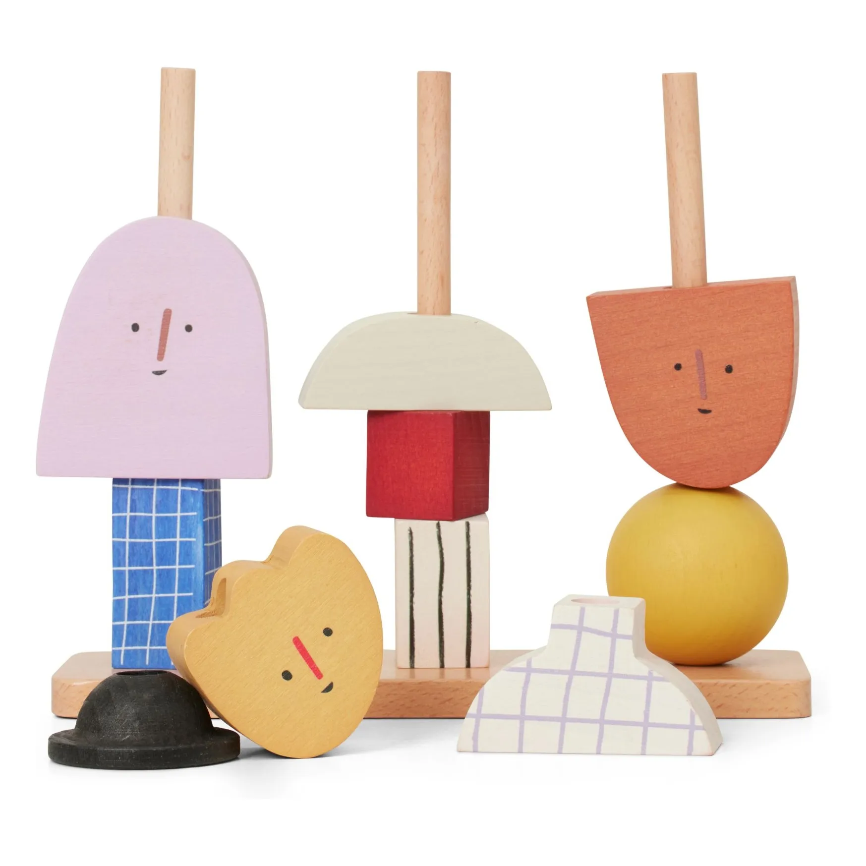 Ferm Living Character Stacking Blocks - Multi