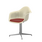 Vitra Eames Fiberglass Armchair DAL met zitkussen - Parchment/Gepolijst/Hopsak