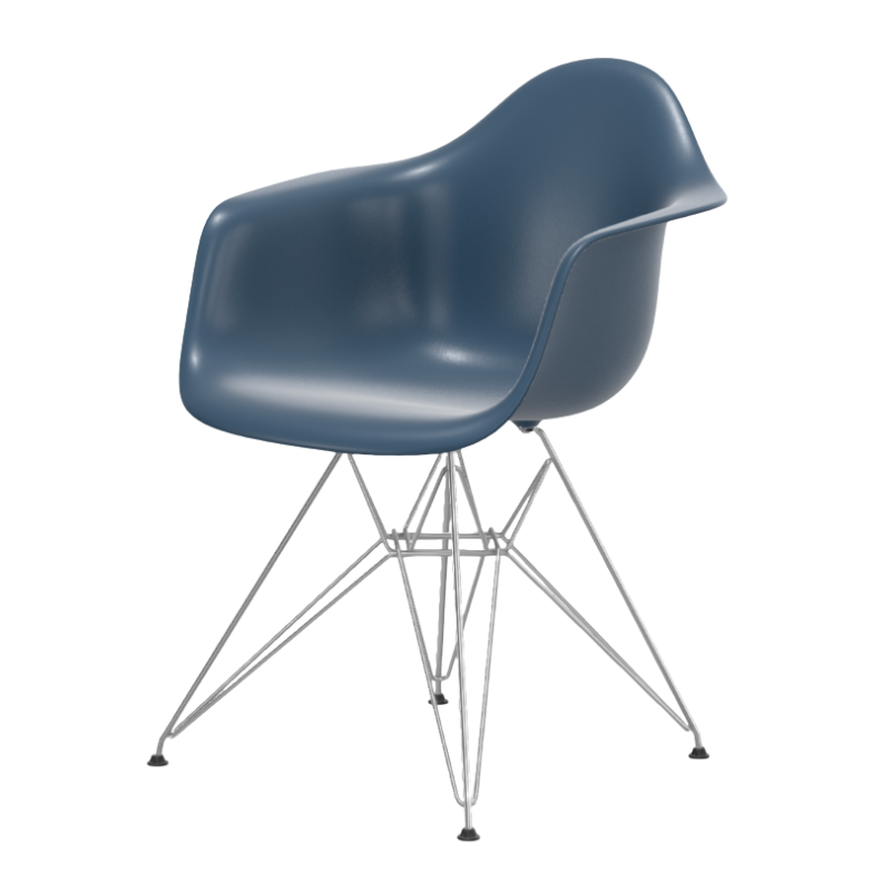 Vitra Eames Plastic Armchair RE DAR - Verchroomd