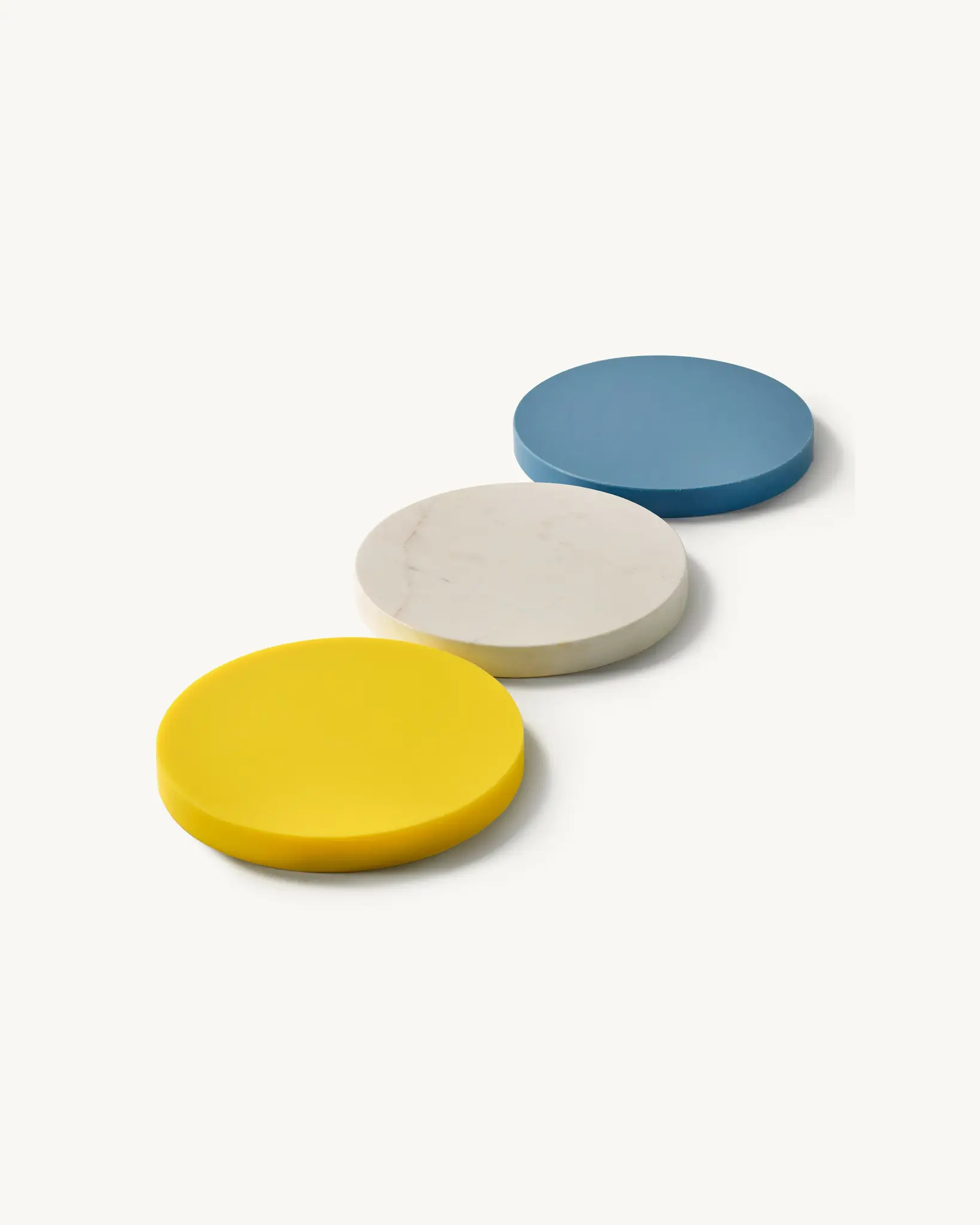 Valerie Objects Three Circles - Yellow White Blue