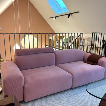 Vitra Soft Modular Sofa 2 seater - Phlox 633 + Nekkussen - SHOWROOM