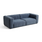 HAY Mags Soft 2,5 seater combination 1 - Turf blue grey/Light Grey Stitches