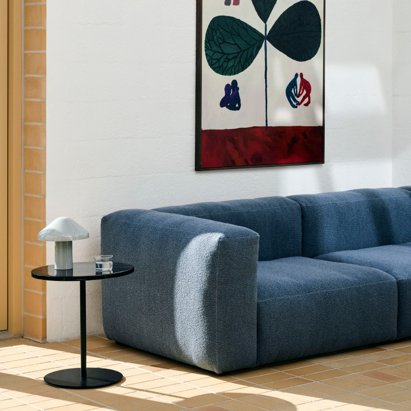 HAY Mags Soft 2,5 seater combination 1 - Turf blue grey/Light Grey Stitches