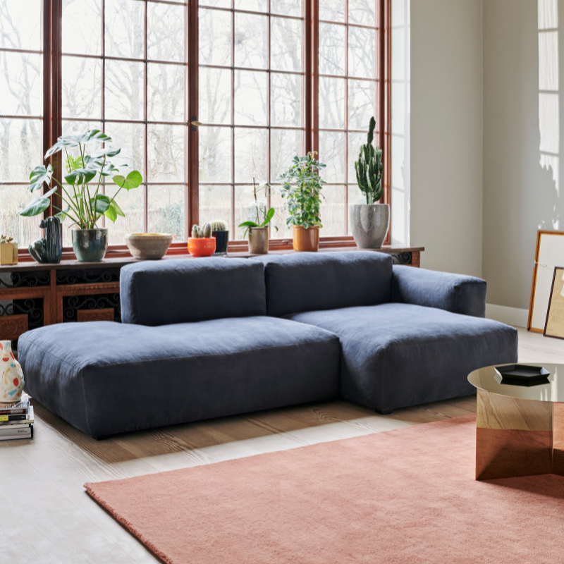 HAY Mags Soft Low 2,5 Seater comb 3 right - Linara 198/Beige Stiches