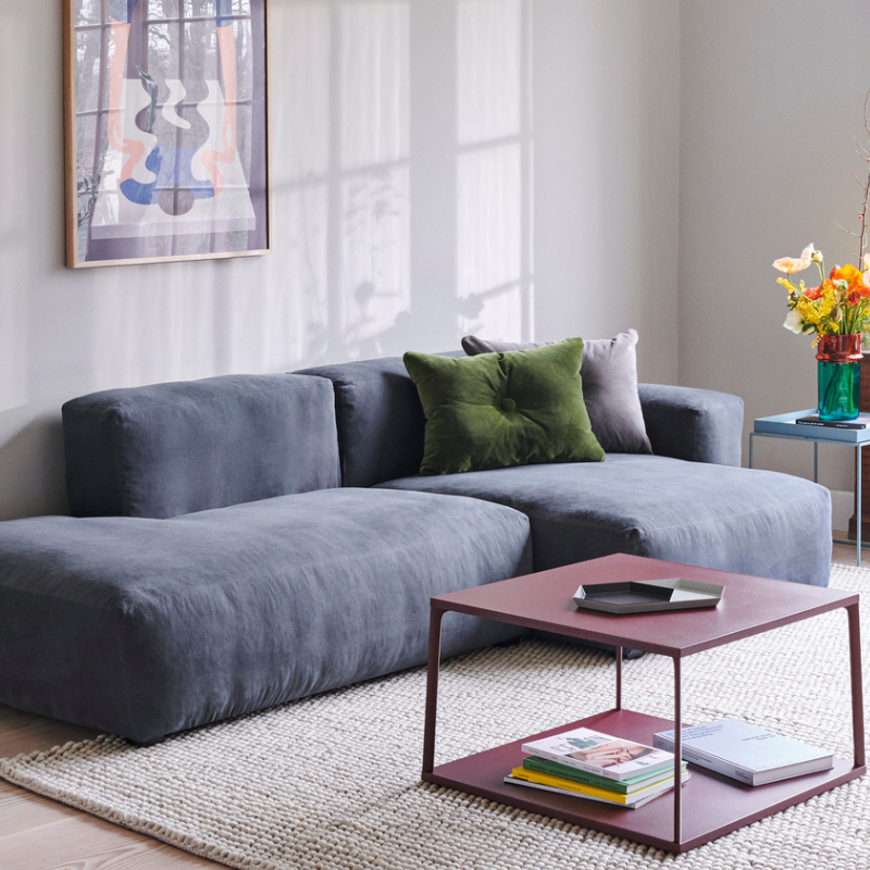 HAY Mags Soft Low 2,5 Seater comb 3 right - Linara 198/Beige Stiches