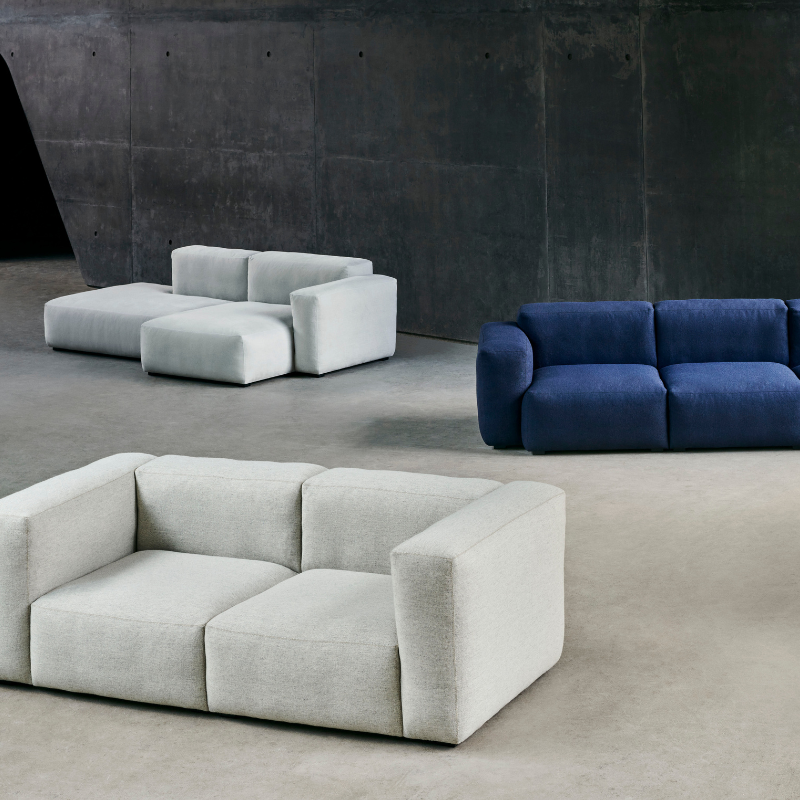 HAY Mags Soft Low 2,5 Seater comb 3 right - Linara 198/Beige Stiches