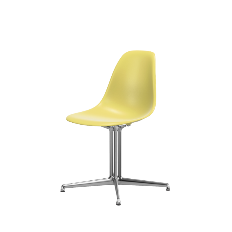Vitra Eames Plastic Side Chair RE DSL - Gepolijst Onderstel