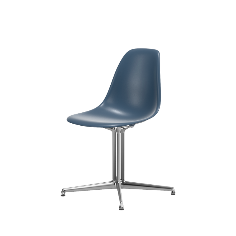 Vitra Eames Plastic Side Chair RE DSL - Gepolijst Onderstel