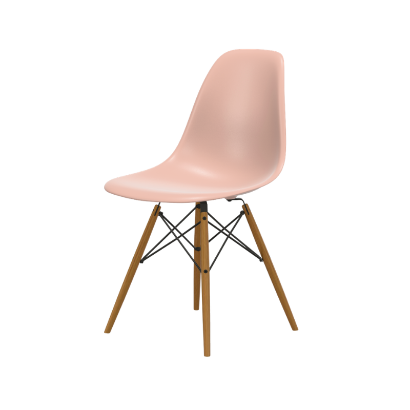 Vitra Eames Plastic Side Chair RE DSW - Esdoorn Goud Onderstel