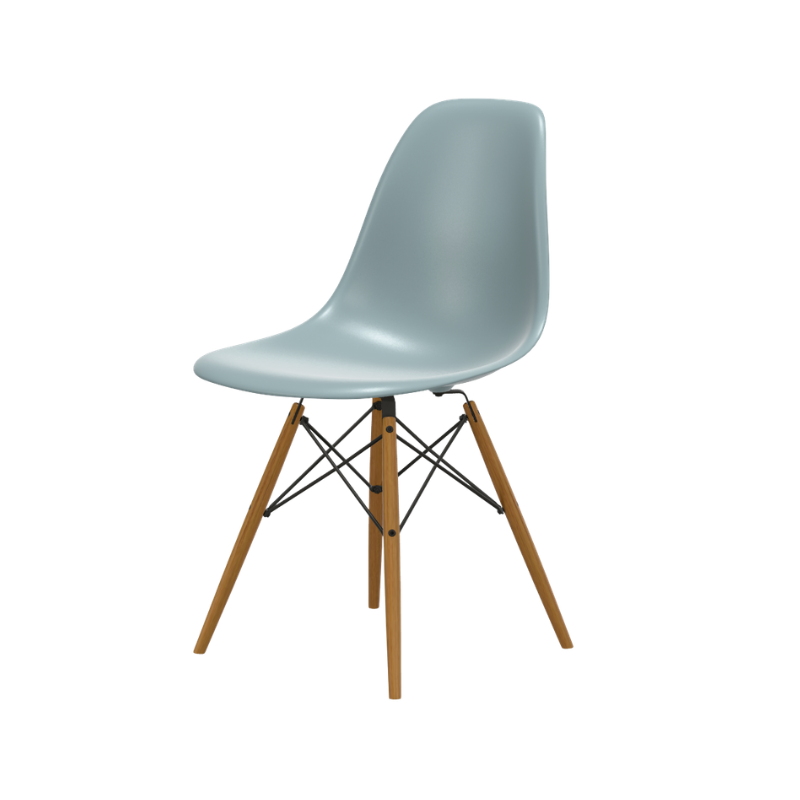 Vitra Eames Plastic Side Chair RE DSW - Esdoorn Goud Onderstel