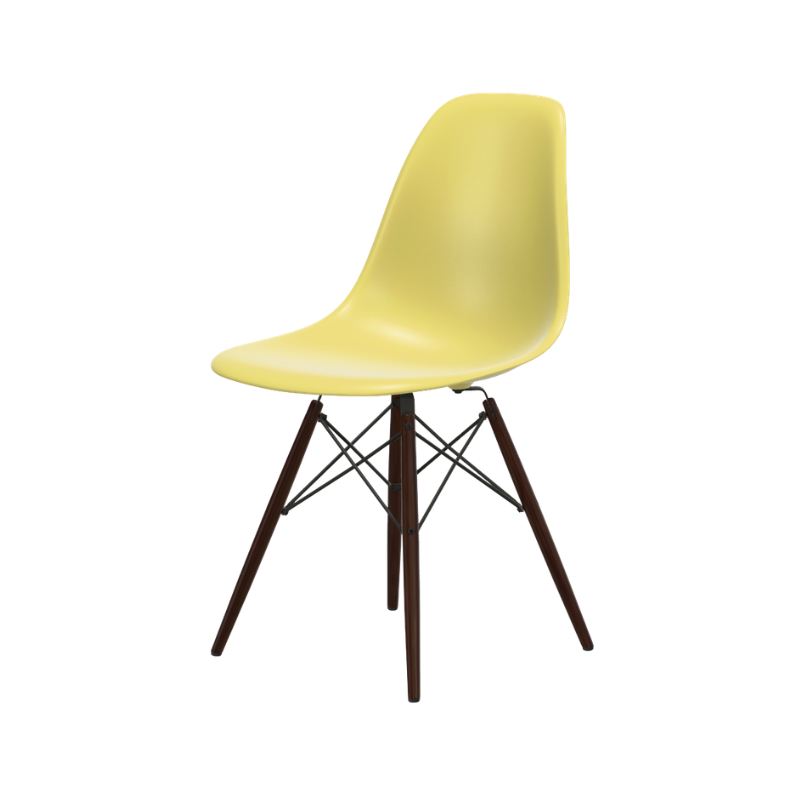 Vitra Eames Plastic Side Chair RE DSW - Esdoorn Donker Onderstel