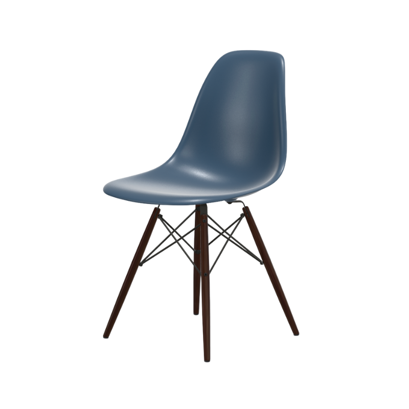 Vitra Eames Plastic Side Chair RE DSW - Esdoorn Donker Onderstel