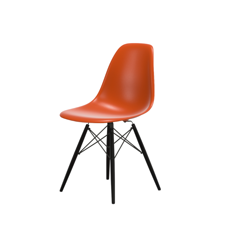 Vitra Eames Plastic Side Chair RE DSW - Esdoorn Zwart Onderstel