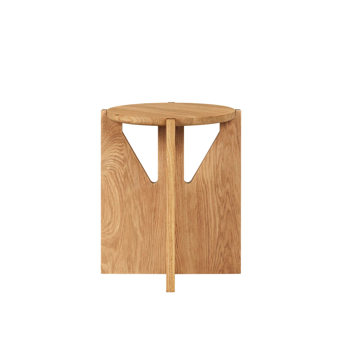 Kristina Dam Simple Stool - Warm lacquered oak