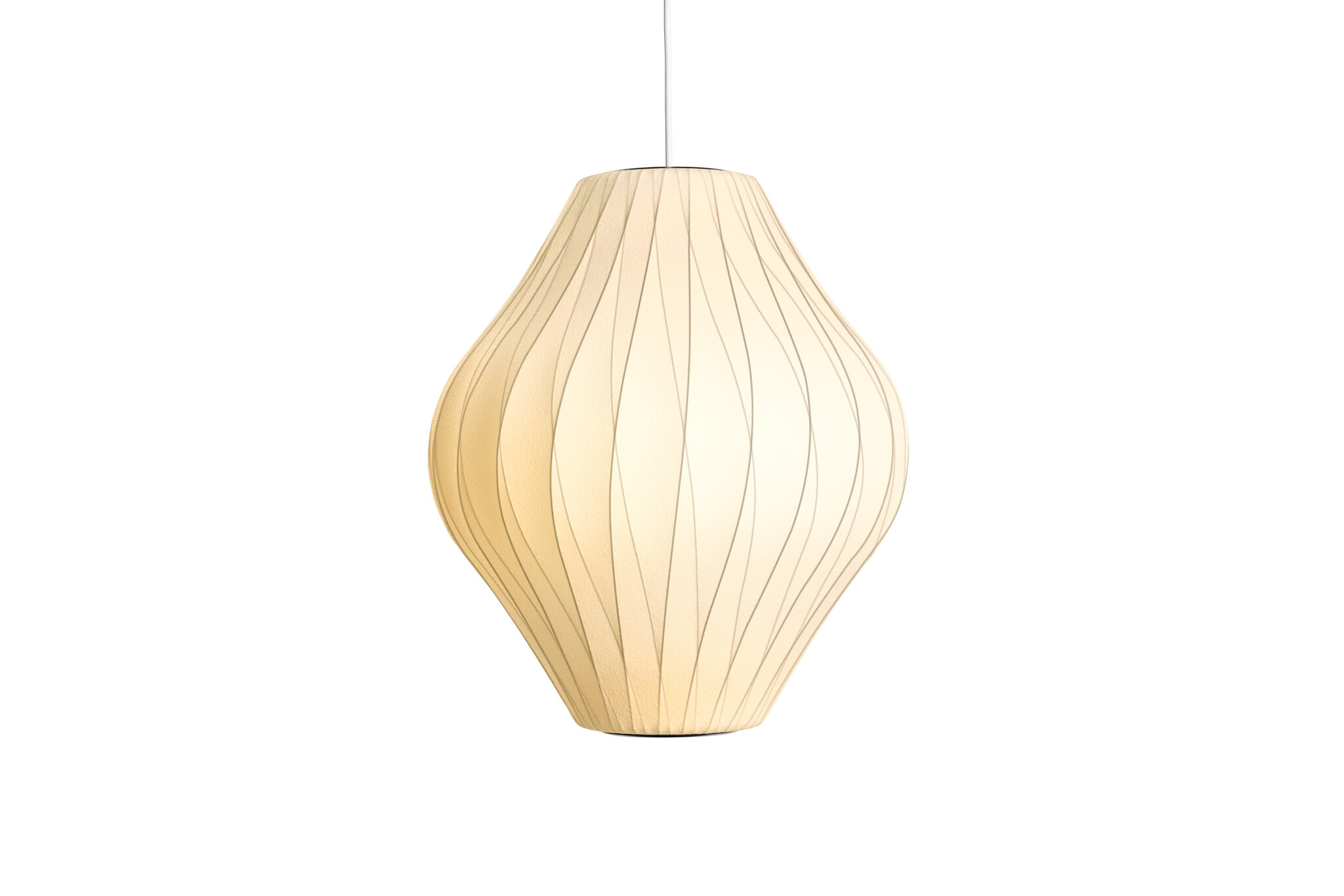 HAY Nelson Pear Crisscross Bubble Hanglamp - Off White