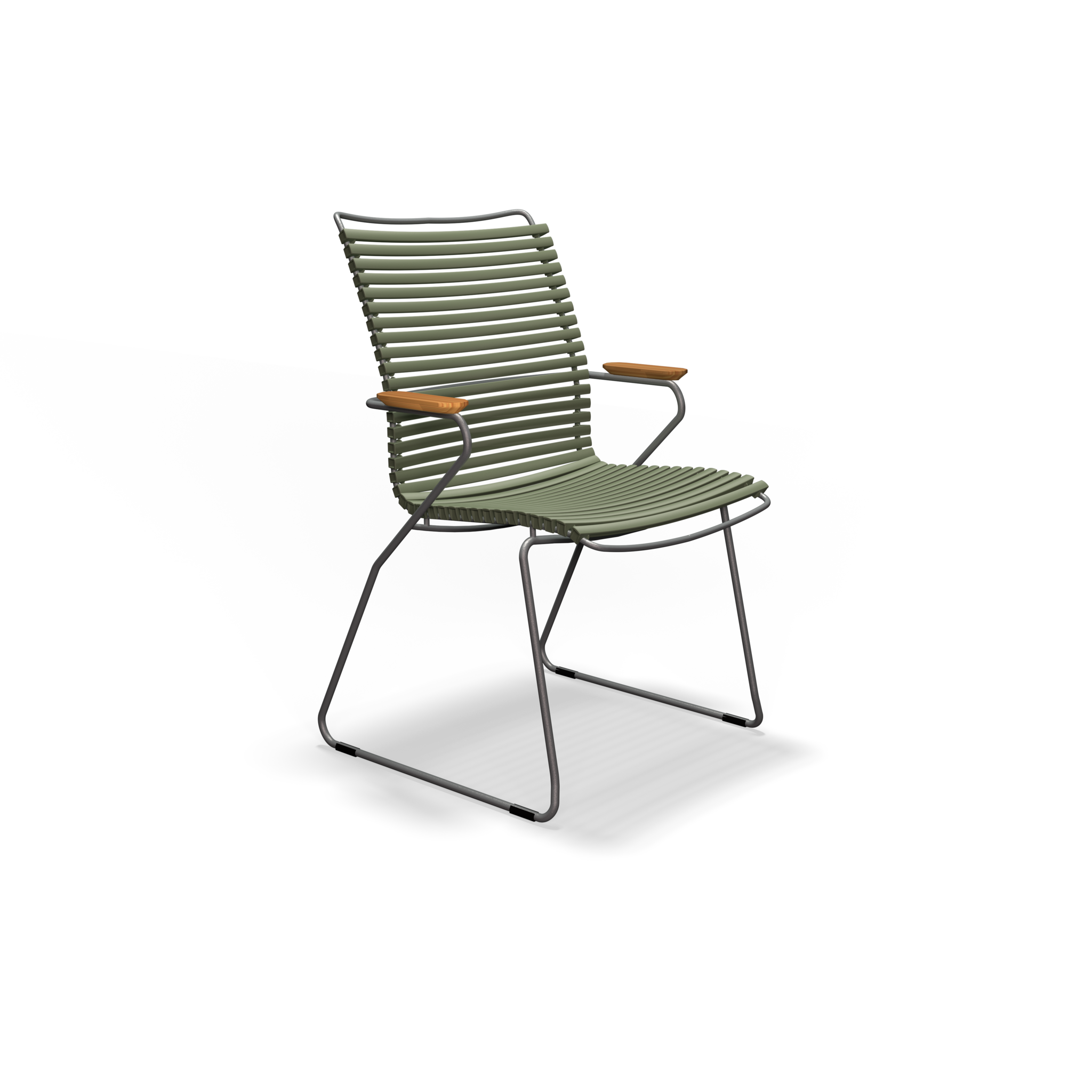 Houe CLICK Dining Chair Tall with Armrests in bamboo