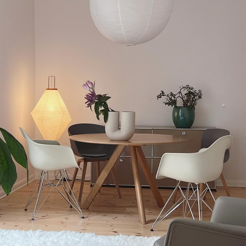 Vitra Eames Plastic Armchair RE DAR - Verchroomd Onderstel